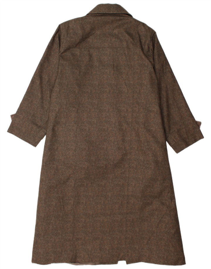 Cappotto vintage da donna UK 14 marrone medio