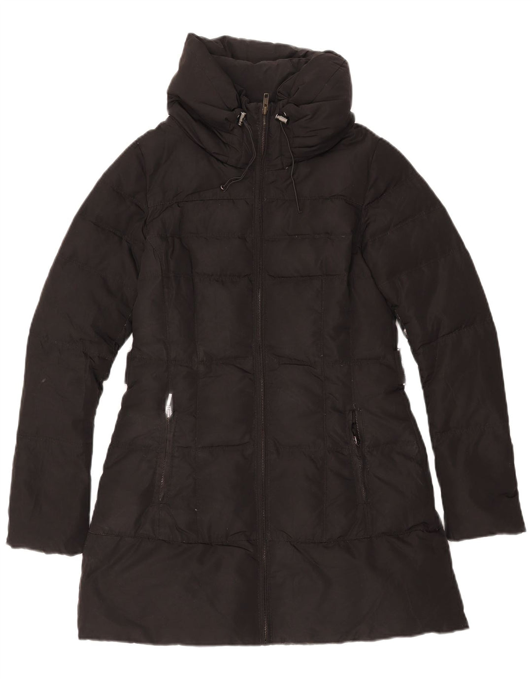 Cappotto imbottito da donna Zara UK 10 piccolo poliestere nero