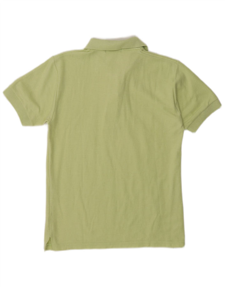 BALLOON Womens Polo Shirt UK 14 Medium Green Cotton