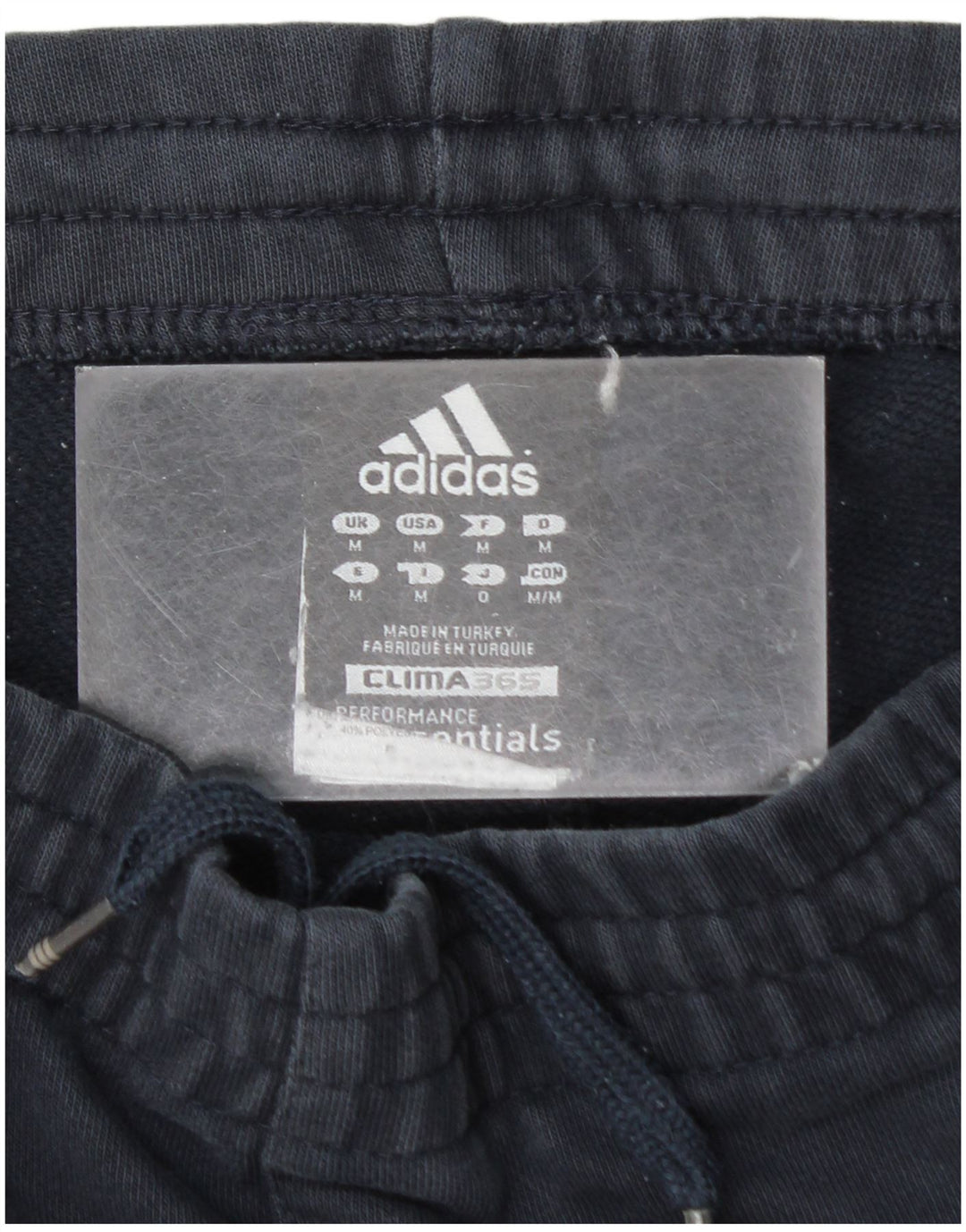 Pantaloni da tuta Adidas Clima 365 da uomo di cotone medio blu navy