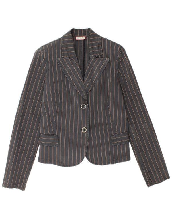 MAX & CO. Giacca blazer da donna Active a 2 bottoni UK 14 Grigio medio a righe