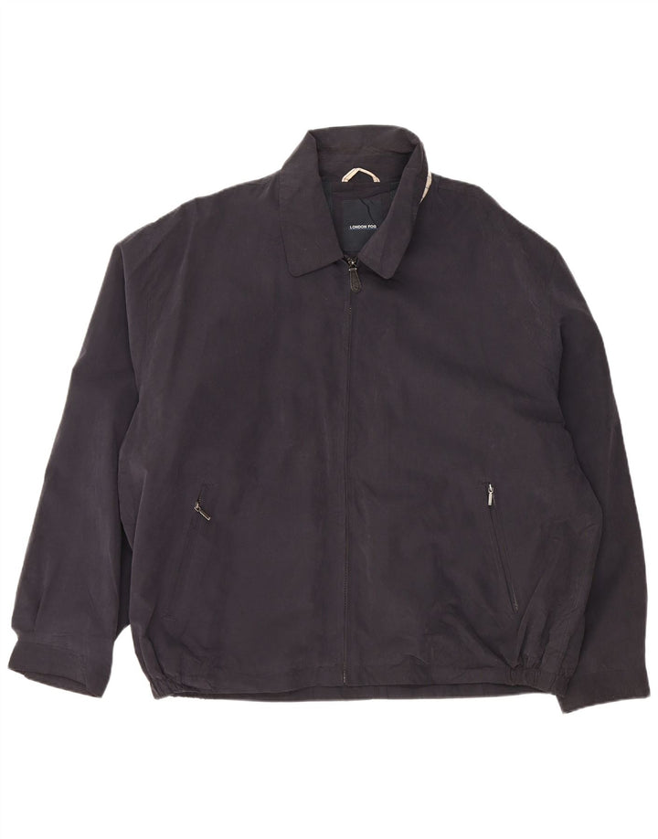 Giubbotto bomber da uomo LONDON FOG UK 44 2XL poliestere blu navy