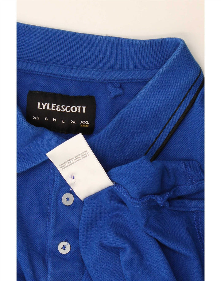 Polo da uomo Lyle & Scott 2XL cotone a righe blu