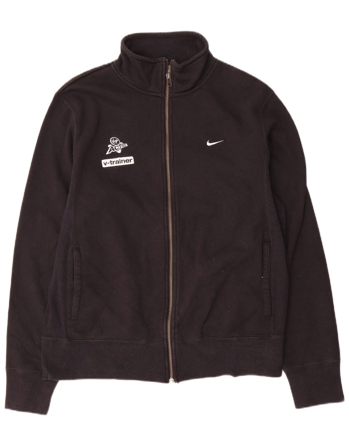 Giacca da ginnastica grafica da uomo Nike UK 38/40 cotone nero medio
