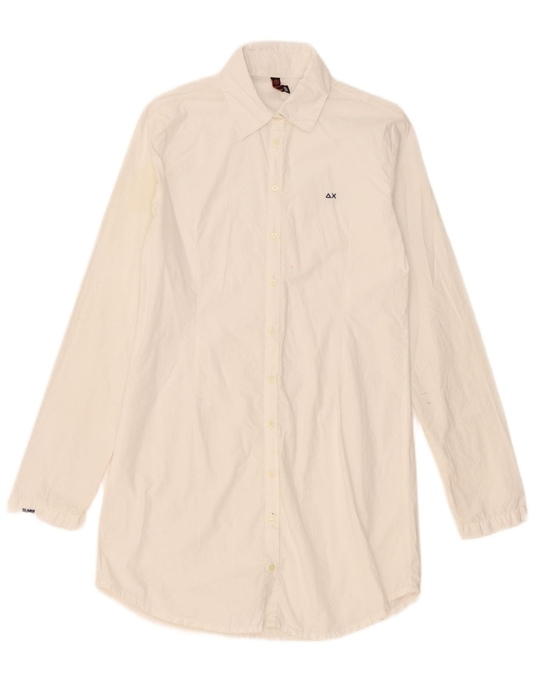 Abito camicia da donna Sun68 UK 10 piccolo bianco