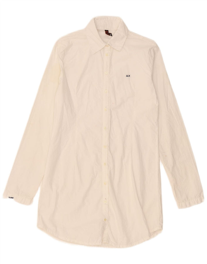 Abito camicia da donna Sun68 UK 10 piccolo bianco