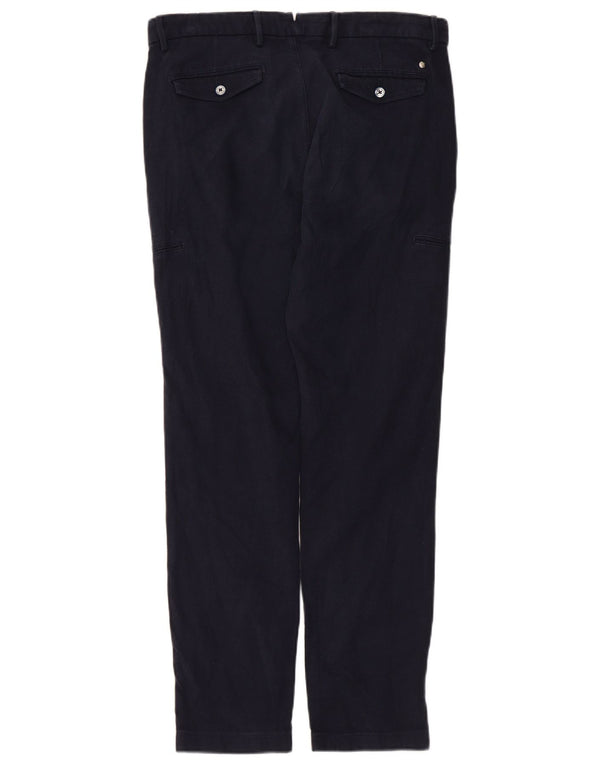 Pantaloni cargo slim da uomo Massimo Dutti EU 40 Medium W31 L29 Blu Navy