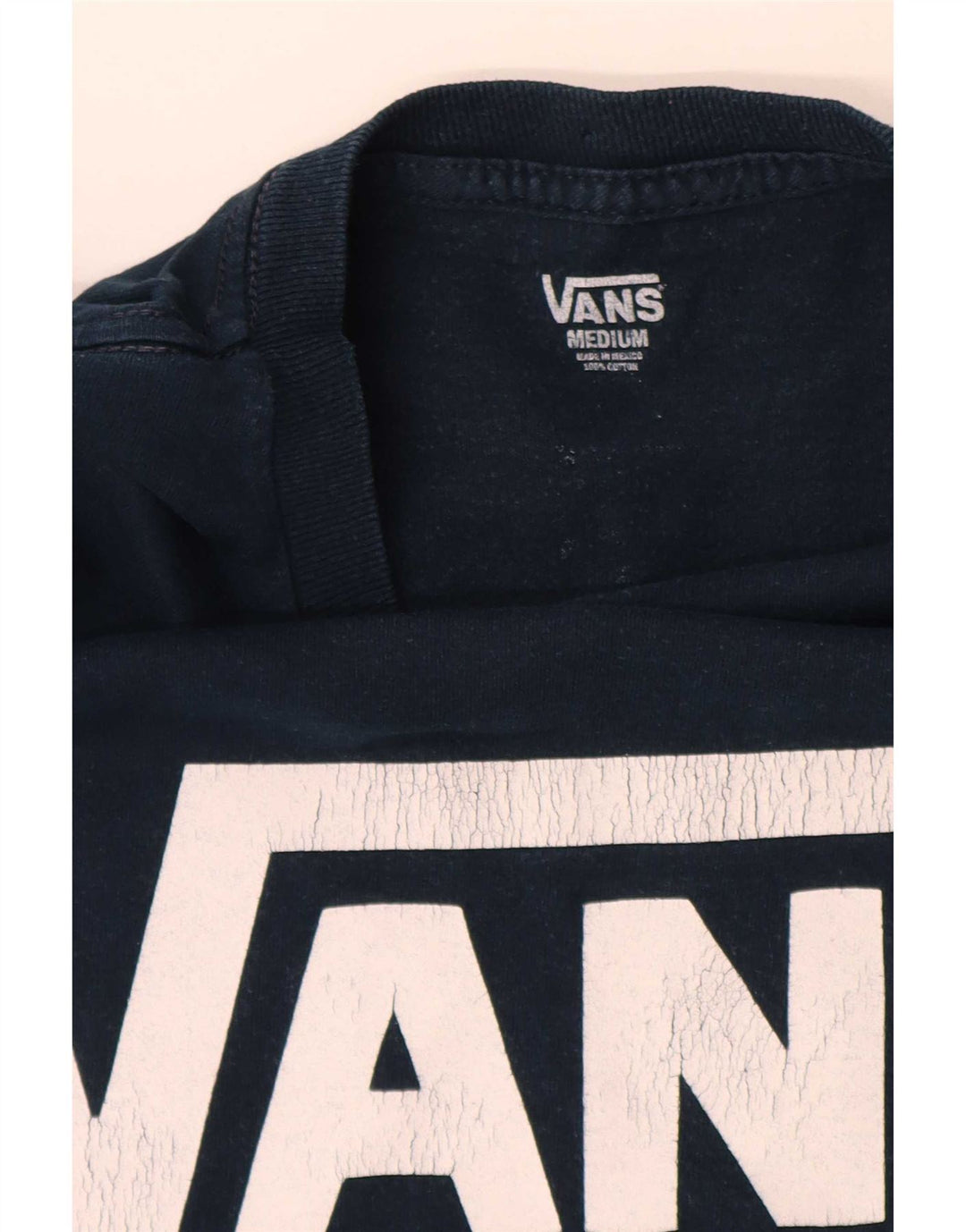 Maglietta grafica da uomo Vans Top medio blu navy
