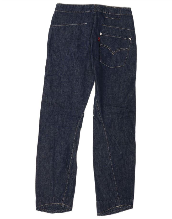 Jeans dritti da uomo Levi's W29 L32 in cotone blu navy