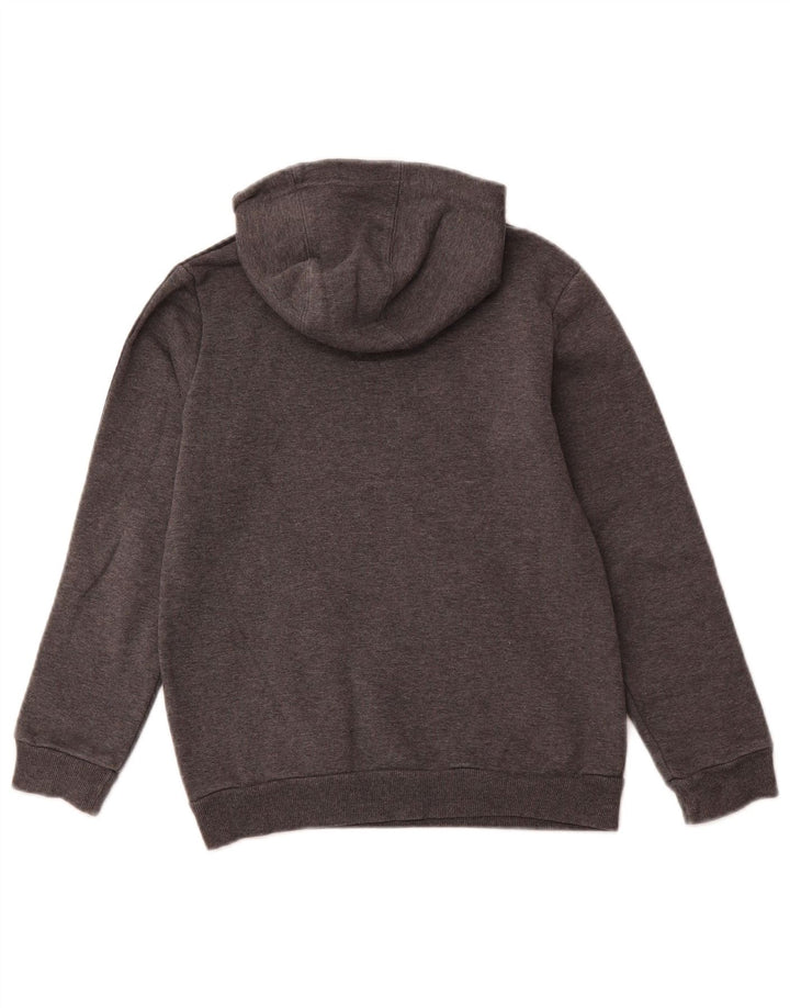 Felpa con cappuccio grafica ADIDAS per ragazzi 9-10 anni in cotone grigio