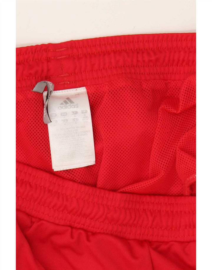 Pantaloncini sportivi Adidas Climacool da uomo in poliestere rosso medio