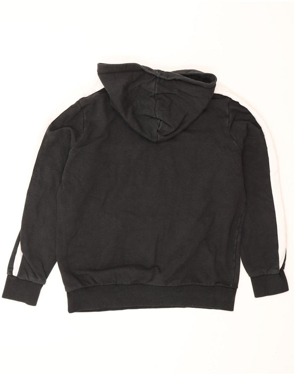 Felpa con cappuccio da uomo PUMA in cotone color block medio nero