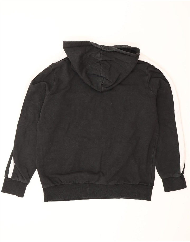 Felpa con cappuccio da uomo PUMA in cotone color block medio nero