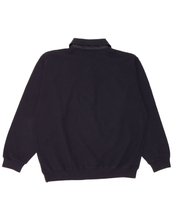 Amerigo Vespucci Maglione da uomo con collo alto XL Blu navy a blocchi di colore