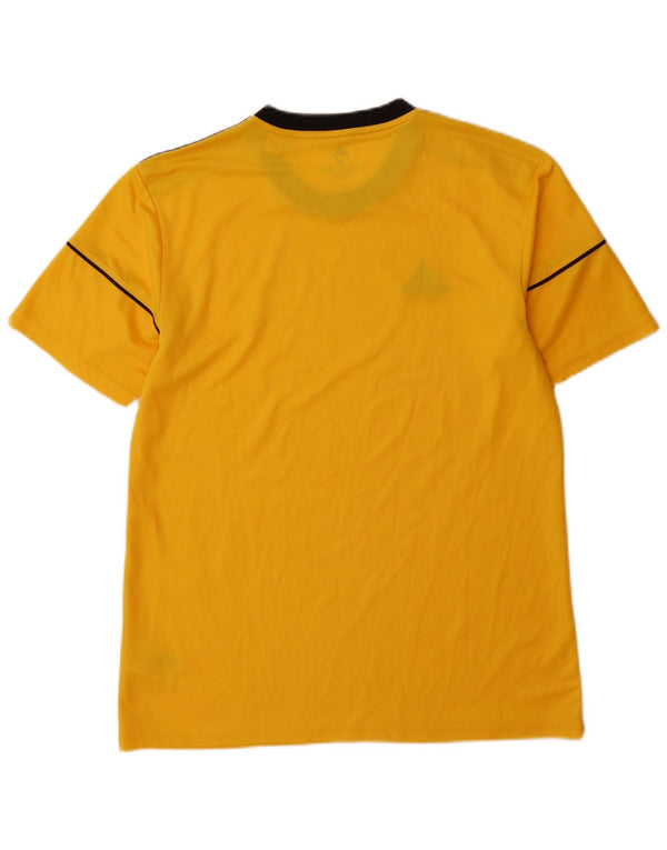 T-shirt Adidas Climalite da uomo Top in poliestere giallo medio