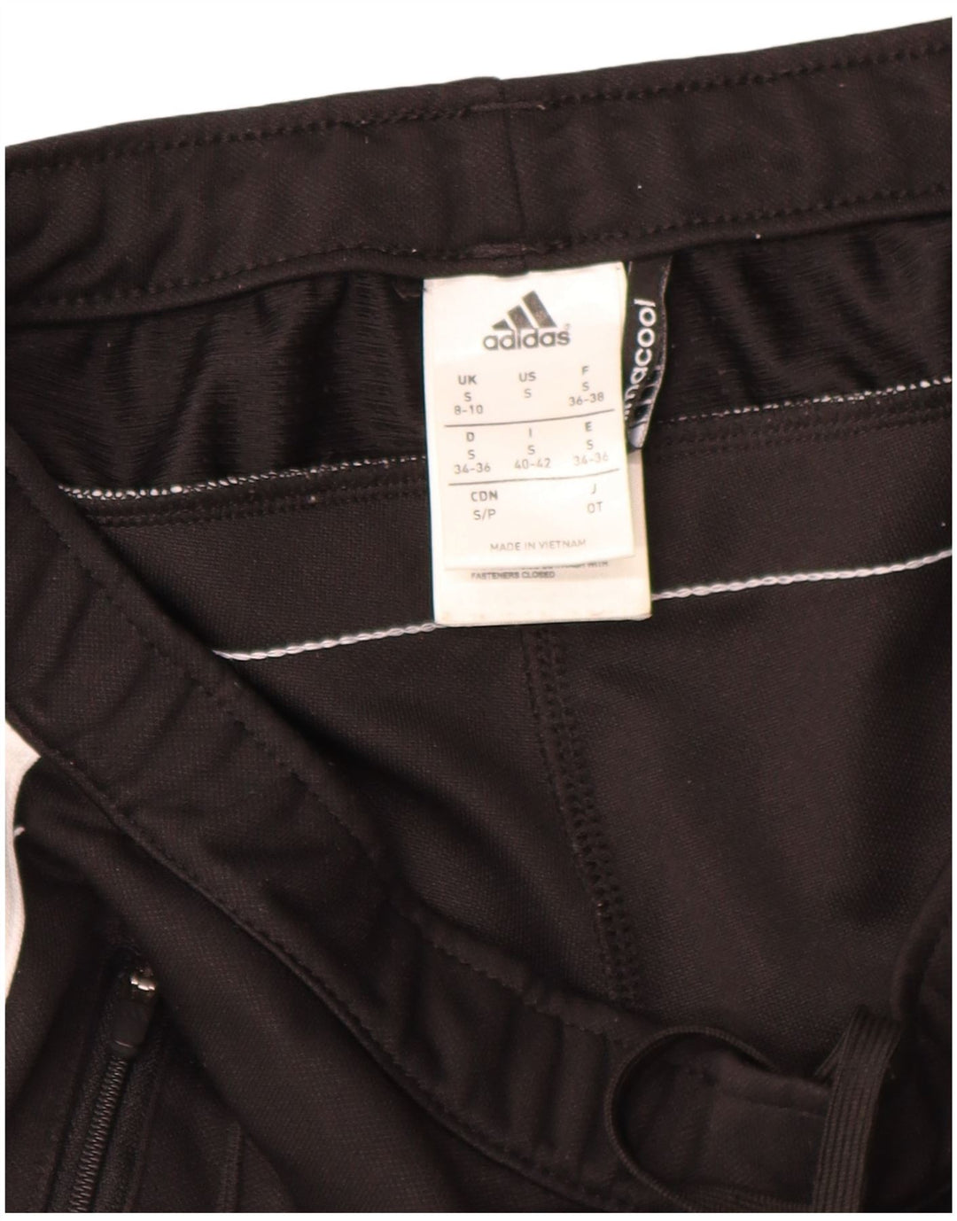 Pantaloni da tuta Adidas Climacool da donna UK 8/10 Small Poliestere nero