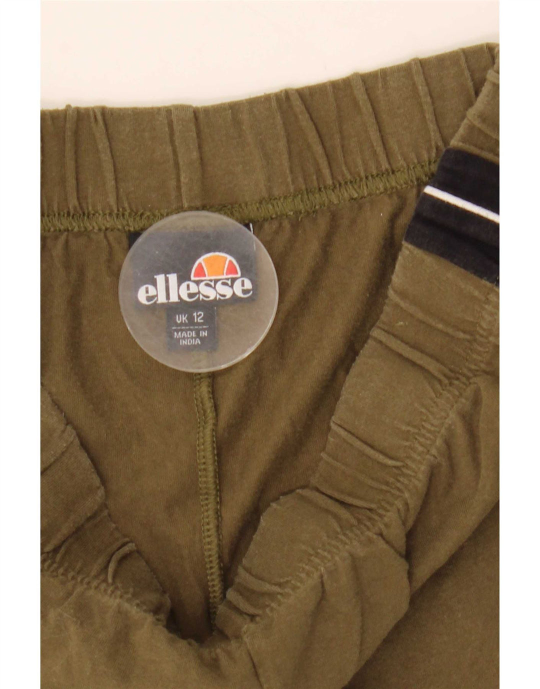 Leggings da donna Ellesse UK 12 cotone color block color kaki medio