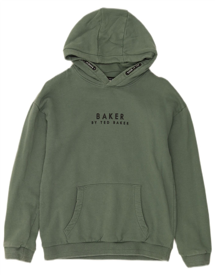 Maglione con cappuccio grafico per ragazze TED BAKER 11-12 anni in cotone verde