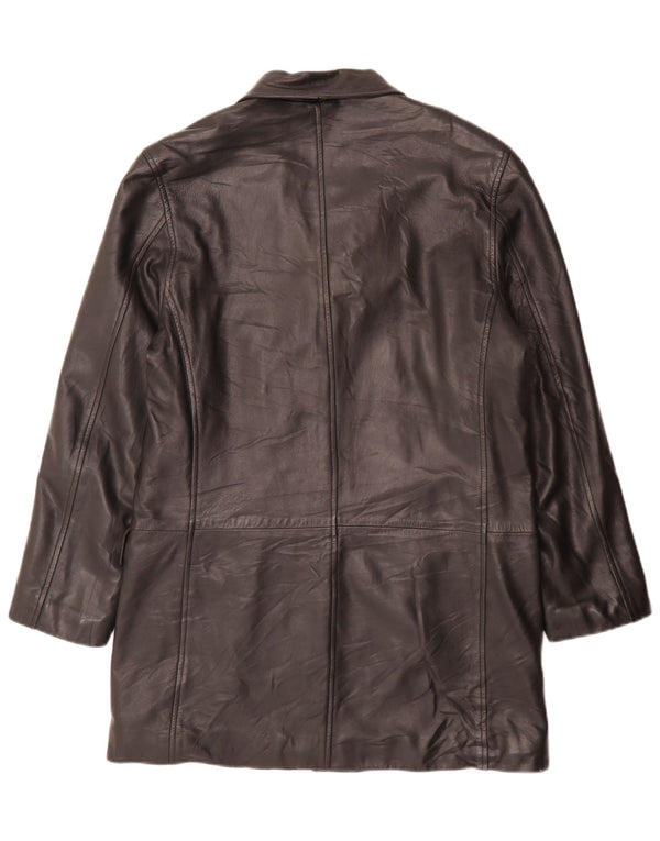 Cappotto In Pelle Uomo Conbipel IT 46 Small Nero