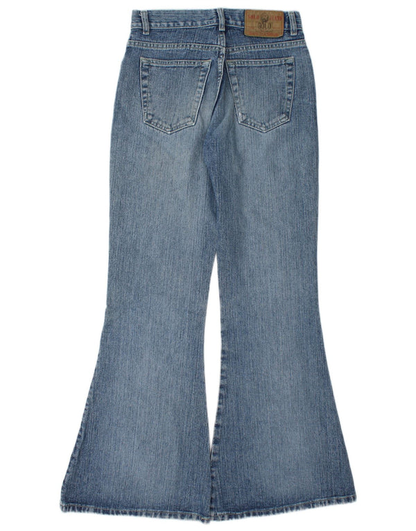 Jeans svasati da donna vintage IT 40 piccoli W27 L31 blu