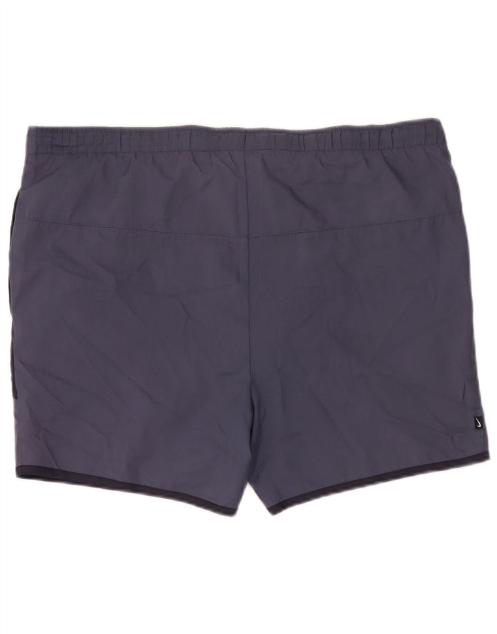 Pantaloncini da bagno da uomo Nike UK 39/41 Poliestere color block blu navy medio
