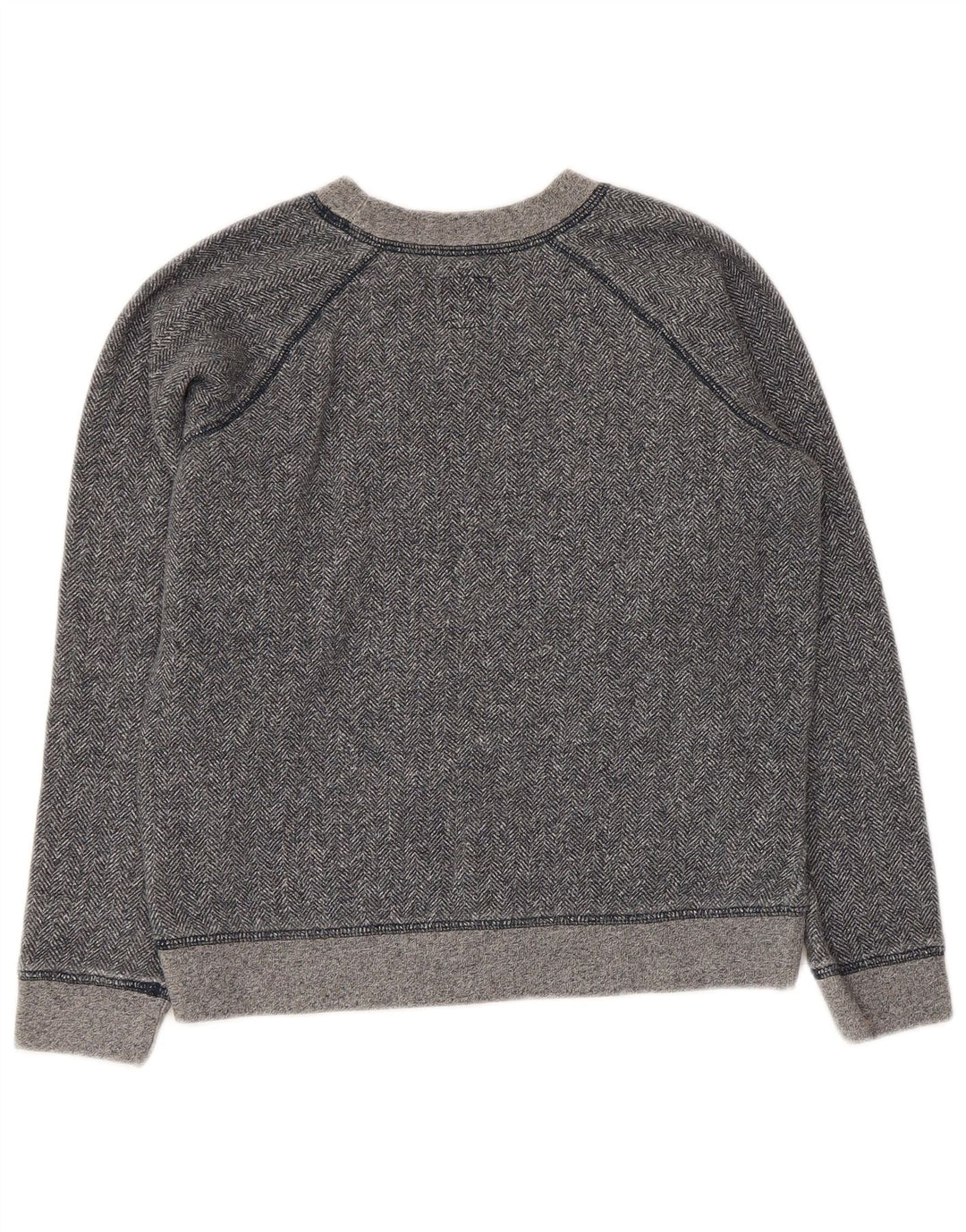 Felpa corta da donna Jack Wills UK 10 piccola spina di pesce grigia