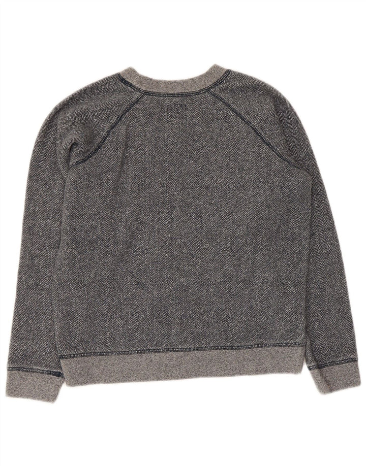 Felpa corta da donna Jack Wills UK 10 piccola spina di pesce grigia