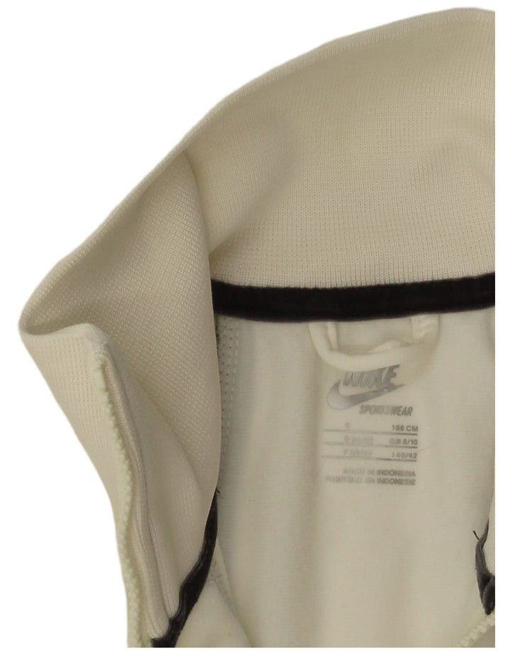 Giacca da tuta da donna Nike UK 8/10 Small Poliestere bianco