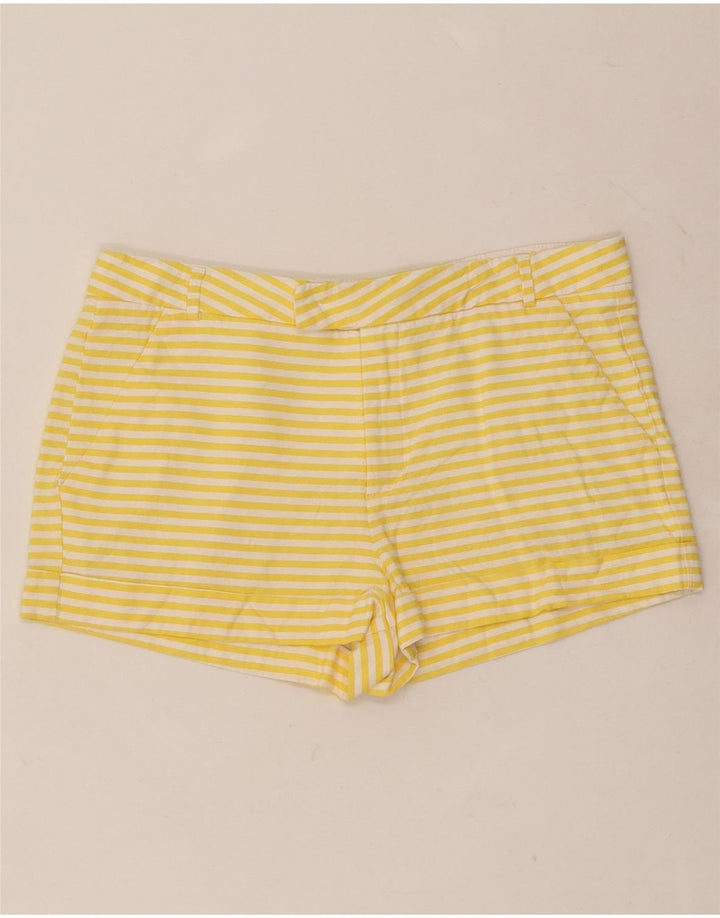 Pantaloni caldi da donna Zara piccoli W26 viscosa gessata gialla