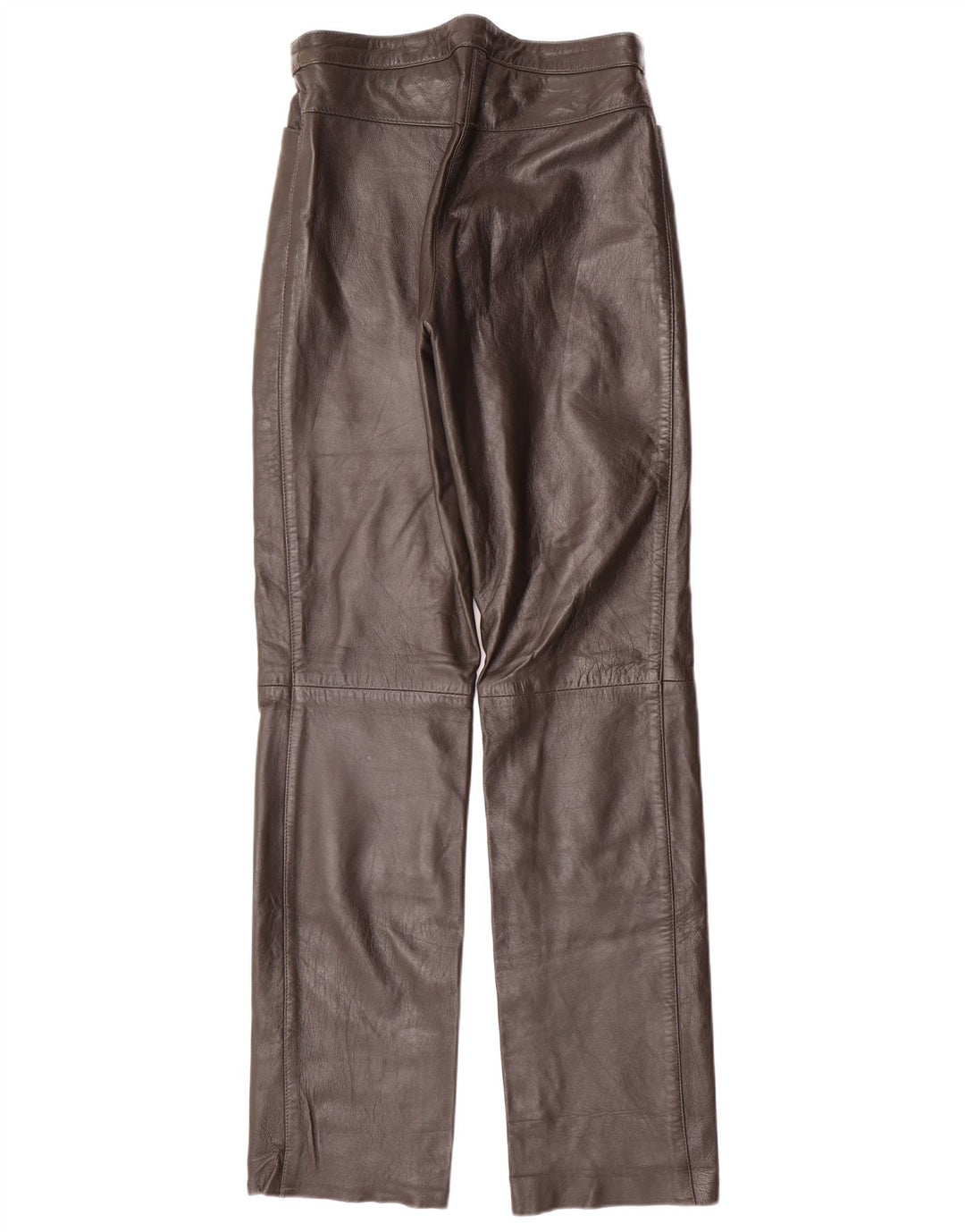 Pantaloni in pelle da donna MADDOX EU 36 Small W26 L32 Pelle marrone