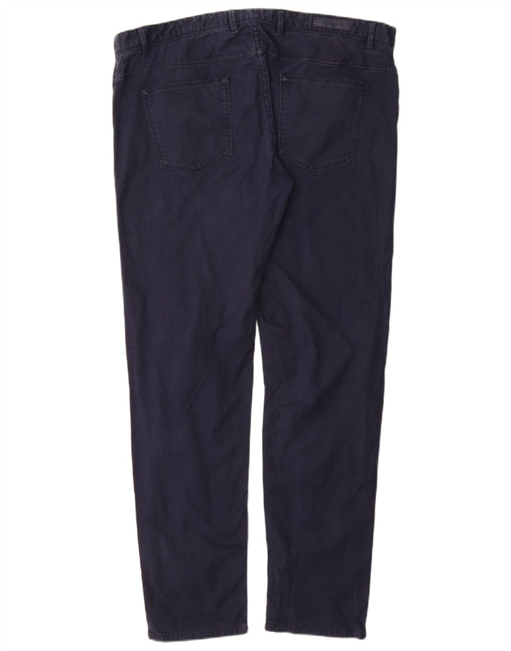 MASSIMO DUTTI Pantaloni casual slim fit da uomo EU 48 XL W38 L32 Blu navy