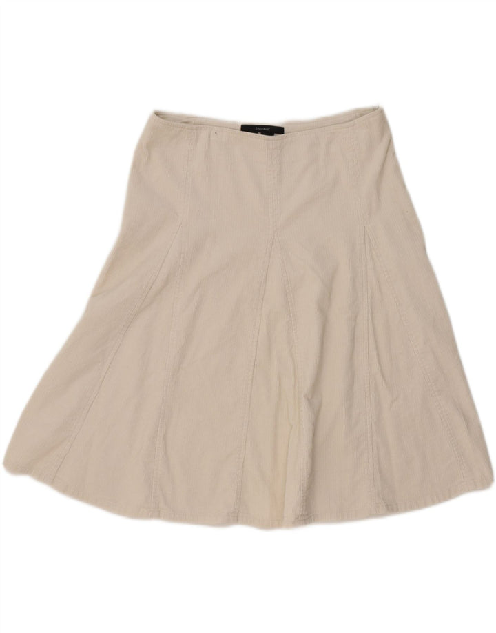 Gonna in velluto a coste Zara da donna media W32 bianca