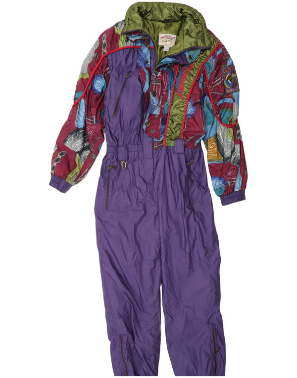 Tuta da sci grafica unisex da donna Silvy IT 48 XL Purple Colourblock