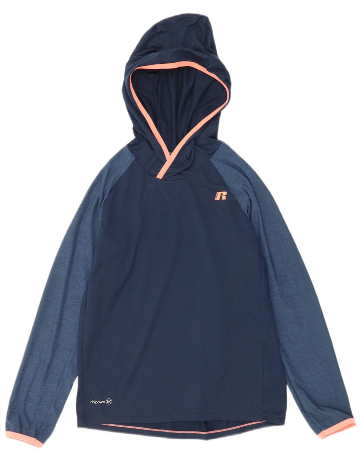Maglia a maniche lunghe da ragazzo Russell Athletic 10-11 anni grande blu navy