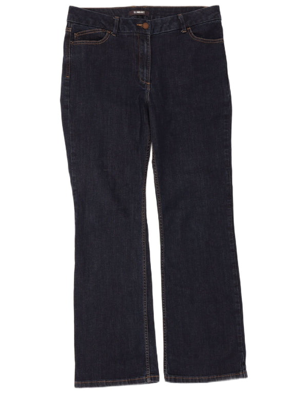 Jeans Bootcut da donna Marks & Spencer UK 16 Large W34 L30 Cotone blu navy