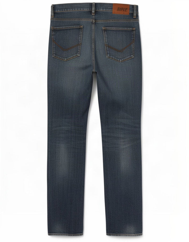 Jeans slim da uomo Rifle W33 L34 in cotone blu