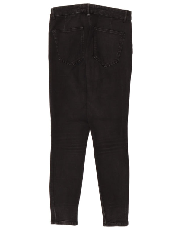 Jeans skinny da donna Zara EU 42 Large W32 L28 cotone nero
