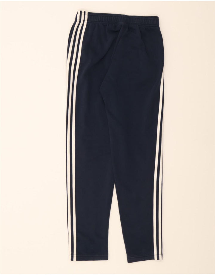 ADIDAS Mens Tracksuit Trousers Small  Navy Blue Cotton Vintage Adidas and Second-Hand Adidas from Messina Hembry 