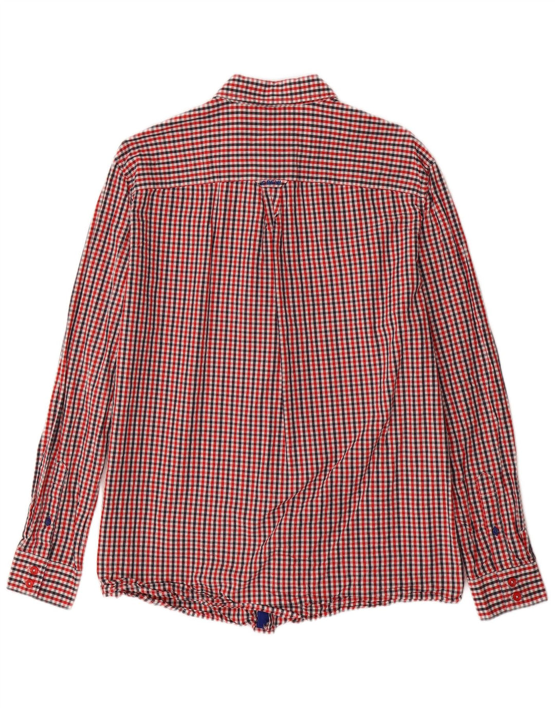 Crew Clothing Camicia da uomo dalla vestibilità classica, grande in cotone a quadretti rossi