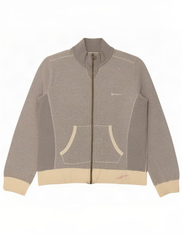 Giacca da tuta da donna Champion UK 14 Cotone color block grigio medio
