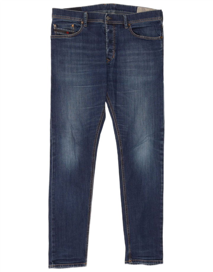Jeans slim da uomo Diesel W34 L31 cotone blu navy