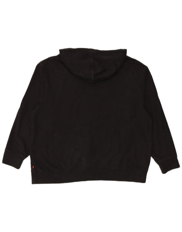 Maglione con cappuccio grafico rilassato da uomo LEVI'S 2XL cotone nero