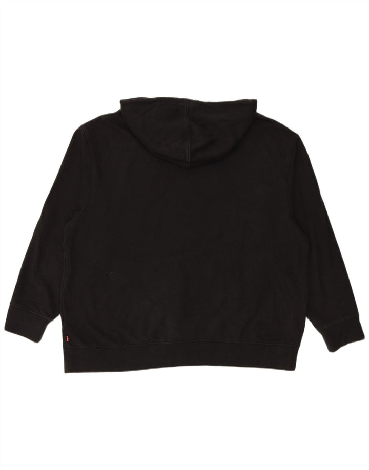 Maglione con cappuccio grafico rilassato da uomo LEVI'S 2XL cotone nero
