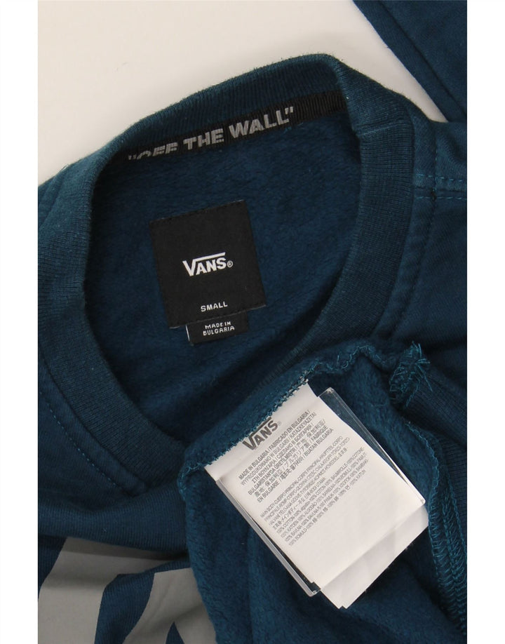 Felpa grafica da uomo VANS maglione piccolo cotone blu