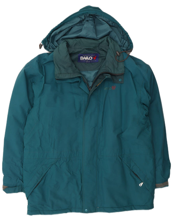 Cappotto antivento con cappuccio da uomo Bailo UK 44 2XL Blu poliammide