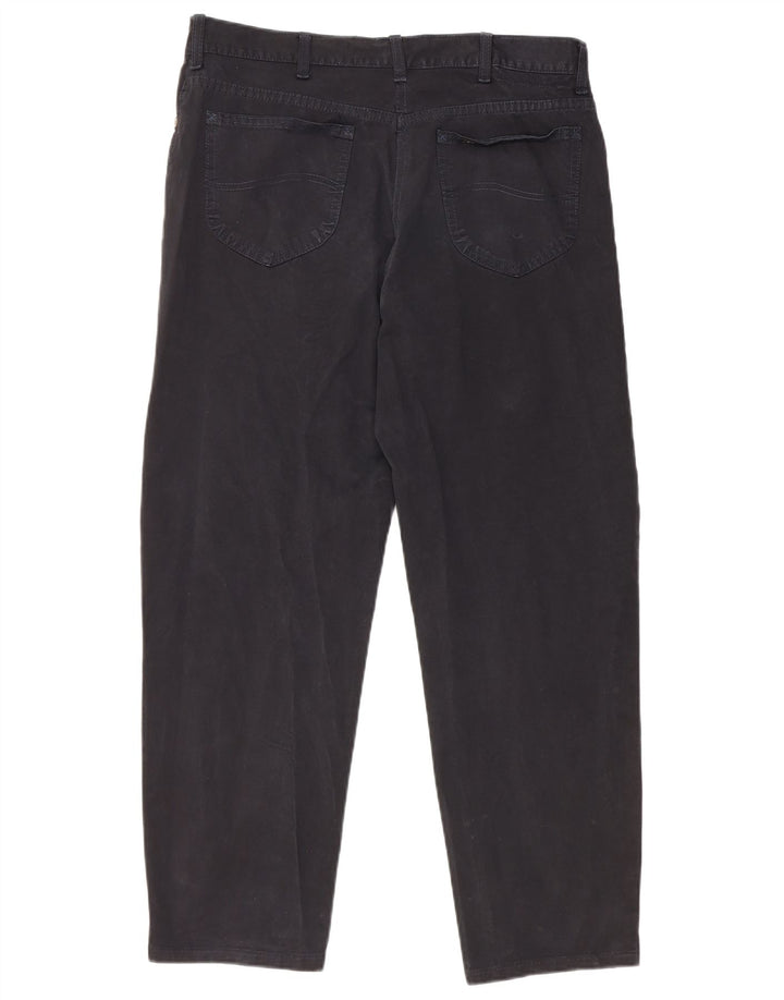 Pantaloni casual affusolati da uomo LEE W38 L28 in cotone nero