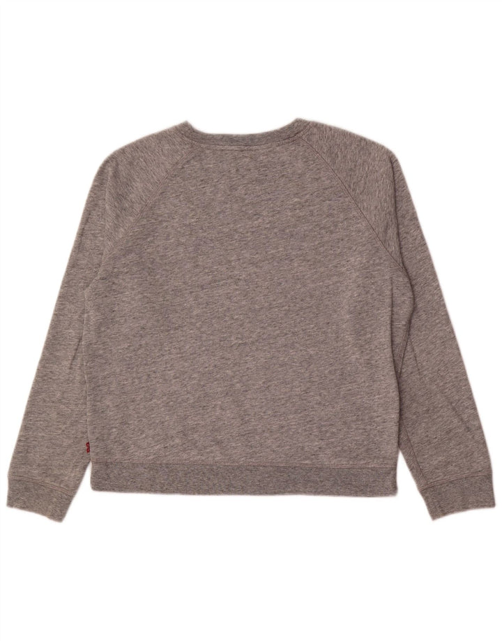Felpa grafica da donna Levi's UK 14 Grigio medio chiazzato
