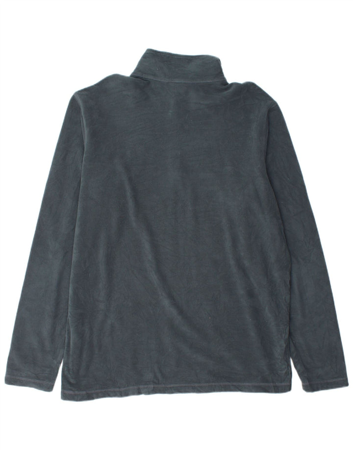 Maglione in pile da uomo con zip e collo Eddie Bauer, grande, in poliestere blu navy