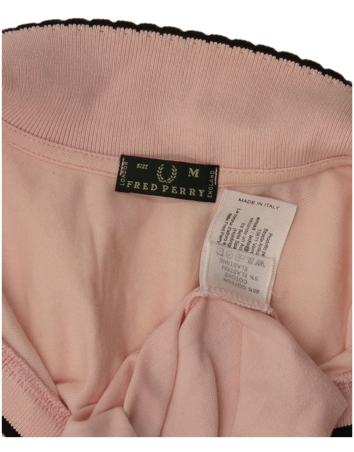 Polo a maniche lunghe da donna FRED PERRY UK 12 cotone rosa medio