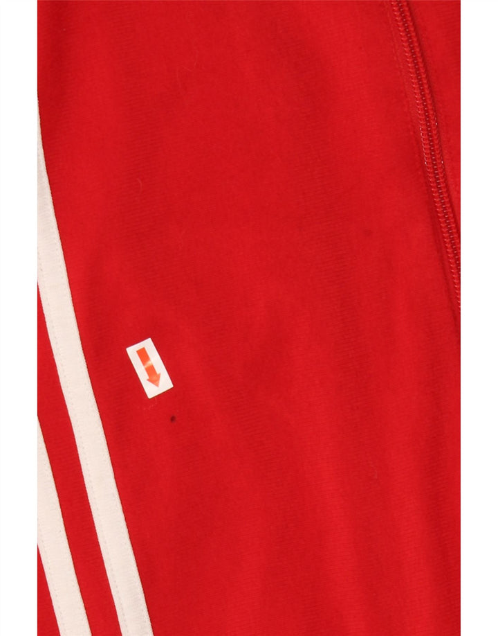 Giacca da tuta da uomo ADIDAS UK 40/42 Poliestere color block rosso medio
